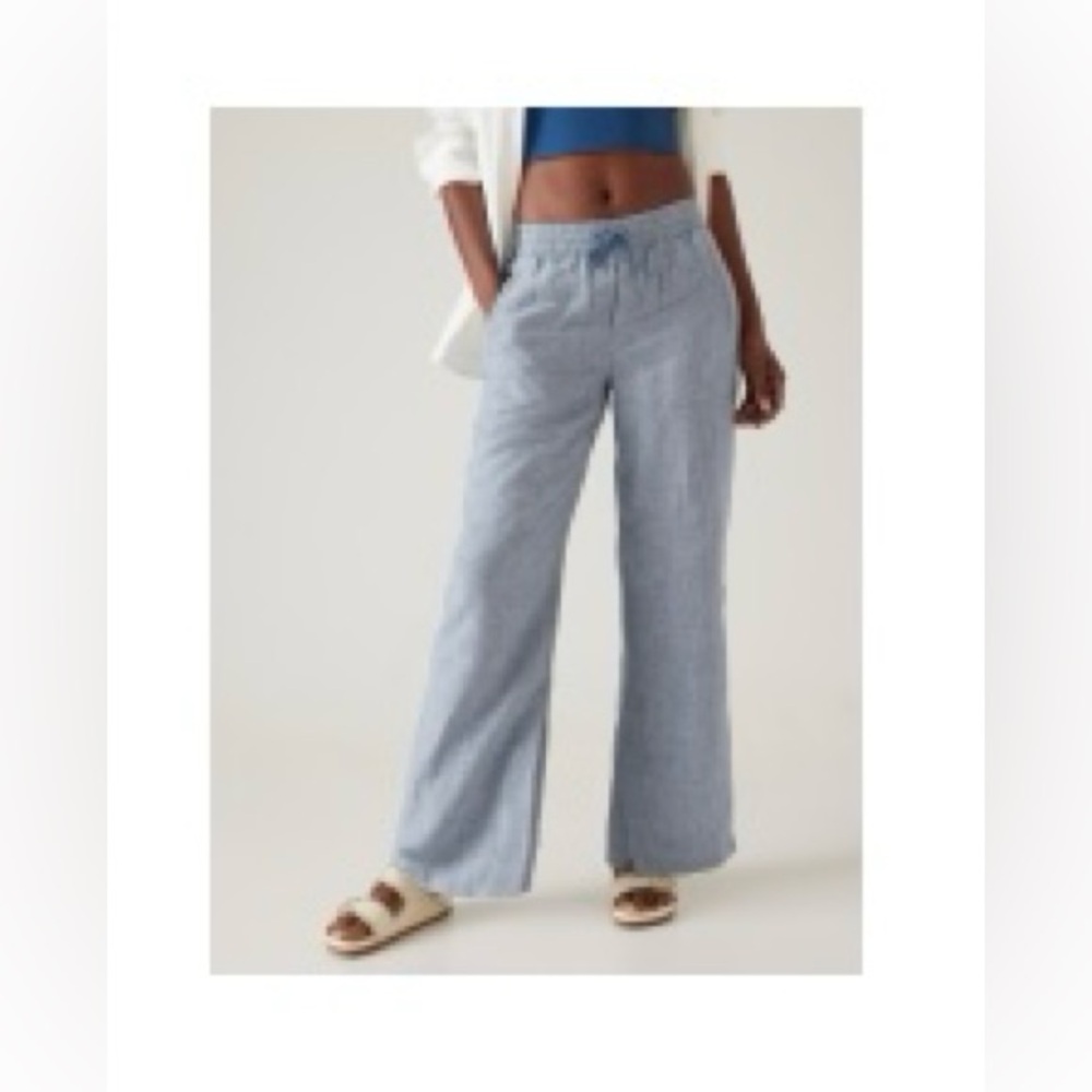 Athleta Retreat Linen Wide Leg Pant